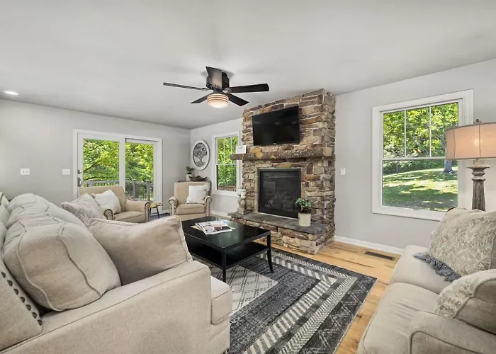 Fireplace Fire Pit Shaded Deck *