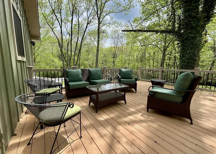 Fireplace Fire Pit Shaded Deck